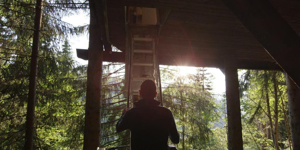 Cabane Entre Terre Et Ciel Saint-Nicolas-la-Chapelle  Exterior foto